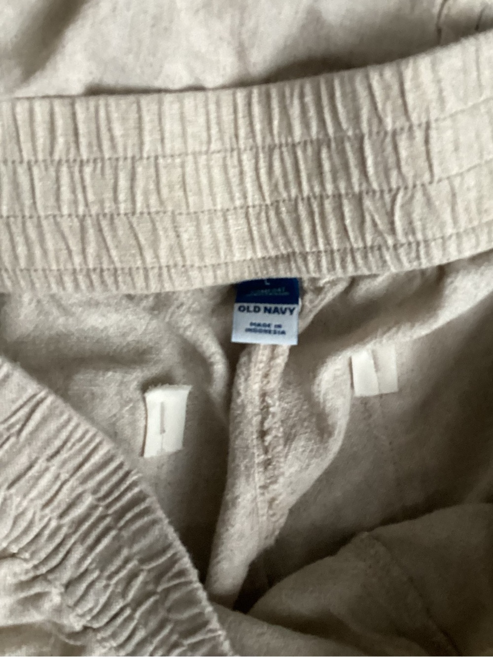 Old Navy Light Beige Linen Button-Up Shirt & Shorts Set - Picture 4 of 7